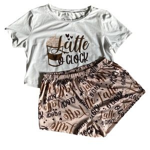 Shein Pajama Top and Shorts set (NWOT)